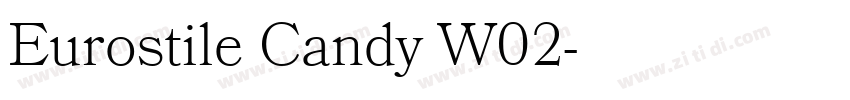 Eurostile Candy W02字体转换